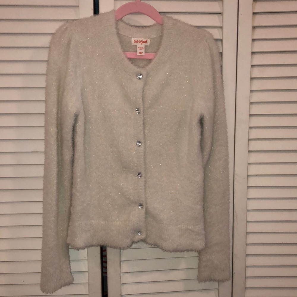 Super soft button-down cardigan, size 7/8 kids